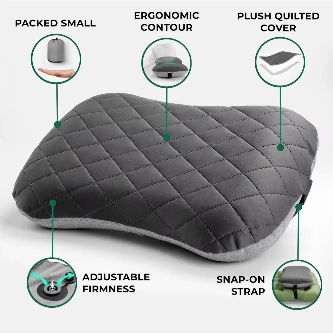 Almofada de acampamento inflável ultraleve