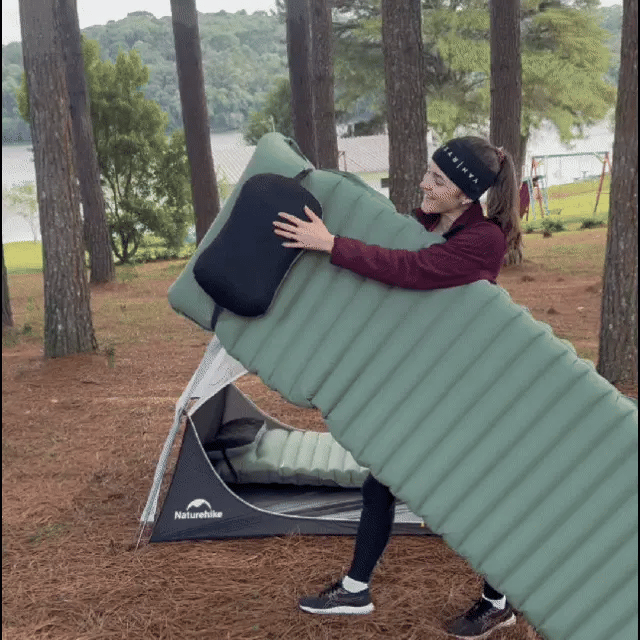 Almofada de dormir GreenCloud UltraComfort: onde o luxo encontra a aventura™