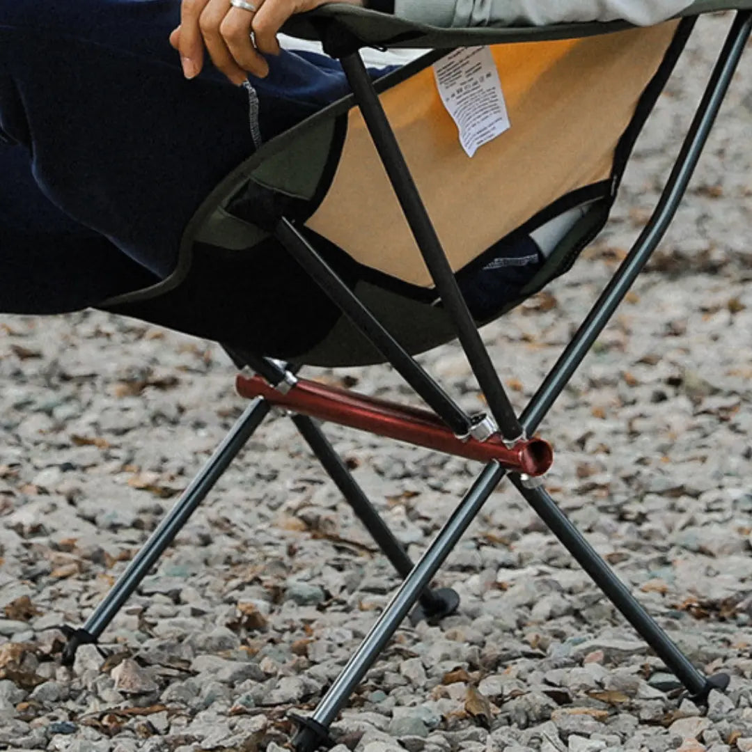 New High Back Camping Armchair with Cup Holder & Headrest