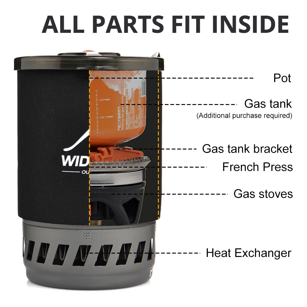 French Press Coffee Maker Gas Stove