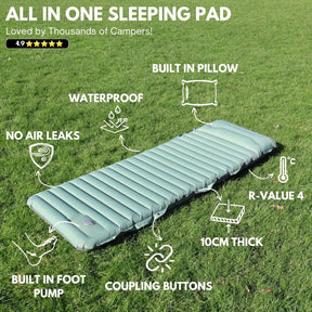 Almofada de dormir GreenCloud UltraComfort: onde o luxo encontra a aventura™