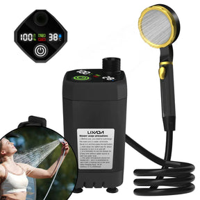 Portable Camping Shower Pump with Digital Display
