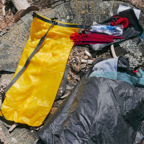 Barraca de acampamento sem haste ultraleve para 2 pessoas e 3 estações - 15D Silnylon Khaki