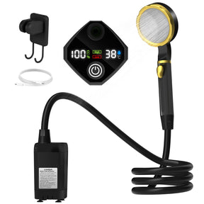 Portable Camping Shower Pump with Digital Display
