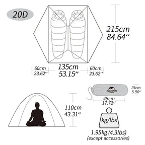 Star River 2 Ultralight Waterproof Tent for Backpacking and Outdoor Camping