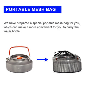 Camping Coffee Adventure Set - Portable Kettle, Tableware, and Utensils for Outdoor Picnics and Cookware
