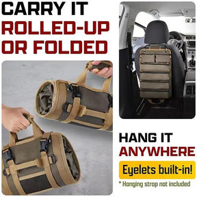 CampMate Tool Roll: Professional Rolled Portable Waterproof Storage