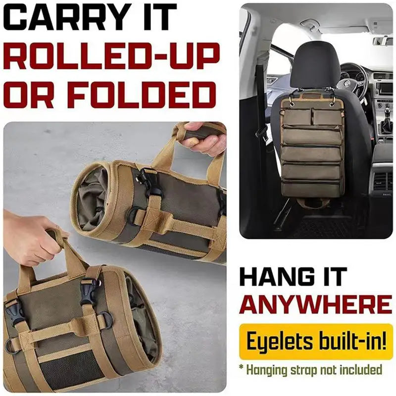 CampMate Tool Roll: Professional Rolled Portable Waterproof Storage