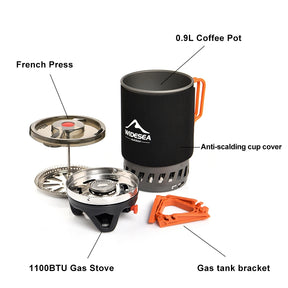 French Press Coffee Maker Gas Stove