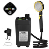 Portable Camping Shower Pump with Digital Display