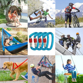 Carabiner Safety Buckle for Camping, Climbing, Hammock and more