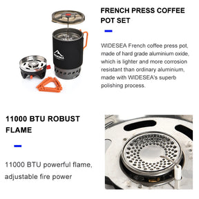 French Press Coffee Maker Gas Stove