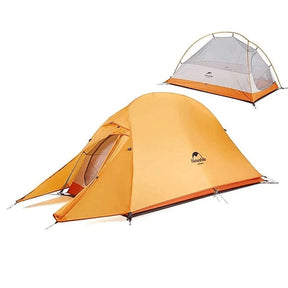Barraca de acampamento impermeável ultraleve CloudUp para aventuras ao ar livre - laranja