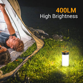 VividLight CampFire 400LM: 5 Light Modes, Water-Resistant, Portable, E
【Soft, Anti-glare &amp; Sufficient Brightness 】With a frosted PC shell, the rechargeable camping lights provide a more uniform, delicate, anti-glare light that prot